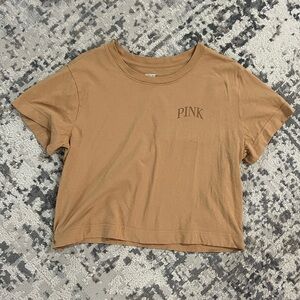 PINK Victoria's Secret Tan Tee